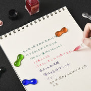 ペン置き ペンホルダー 同色2個セット ガラスペン 万年筆 ペンレスト 文房具 筆記用具 レトロ文具 筆休め 箸置き 箸ホルダー はし置き おしゃれ かわいい 上品 ギフト プレゼント 贈り物