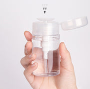 詰め替え容器 プッシュボトル ポンプディスペンサー 小分けボトル 100ml 化粧水 携帯 持ち運び 透明 クリア 旅行 トラベル