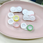 コンタクトレンズケース カラコン コンタクトレンズ 定番 持ち運び 携帯用 パステルカラー くすみカラー 可愛い キュート お洒落 コンパクト 普段使い お出かけ 旅行 外出 便利