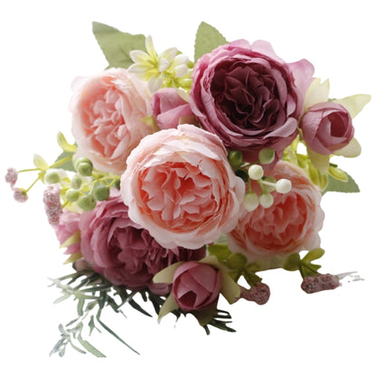 フェイクフラワー 造花 インテリア フラワー バラ 薔薇 ピンク1 バリエーション画像
