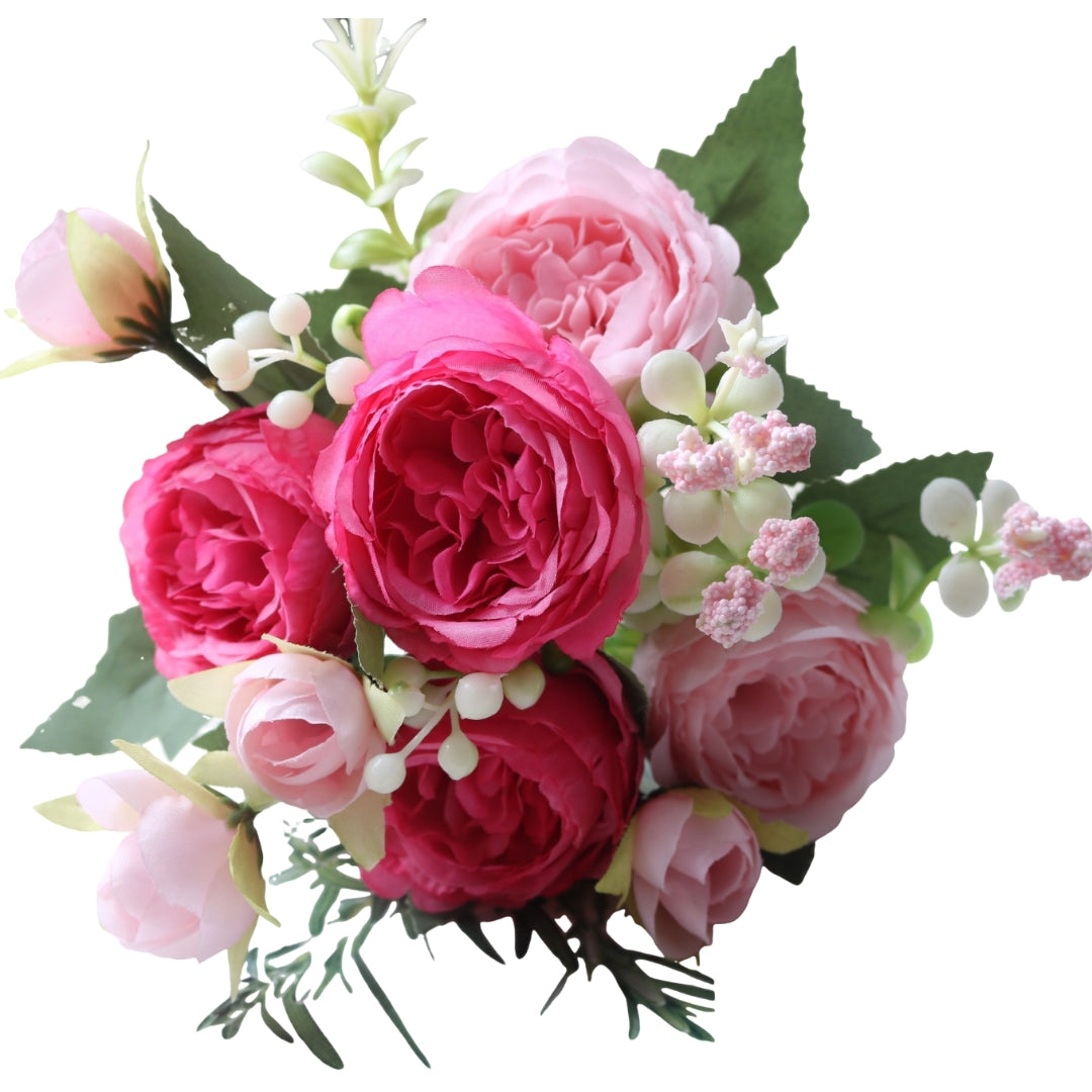 フェイクフラワー 造花 インテリア フラワー バラ 薔薇 ピンク2 バリエーション画像