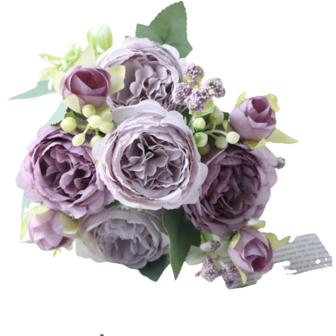 フェイクフラワー 造花 インテリア フラワー バラ 薔薇 パープル バリエーション画像
