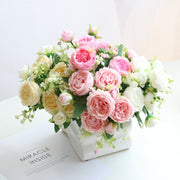 フェイクフラワー 造花 インテリア フラワー バラ 薔薇 牡丹 カラバリ豊富 蕾 つぼみ 大きめ アレンジメント DIY 花束 花 かわいい おしゃれ
