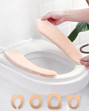 便座シート 便座カバー トイレシート トイレ用品 粘着式 貼る 厚手 ふわふわ 柔らかい 無地 洗える 暖かい あったか シンプル 防寒