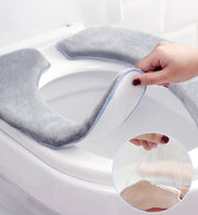 便座シート 便座カバー トイレシート トイレ用品 粘着式 貼る 厚手 ふわふわ 柔らかい 無地 洗える 暖かい あったか シンプル 防寒