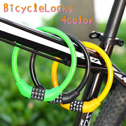 自転車用 ダイヤルロック ワイヤーロック リング 施錠 ロック 自転車 マウンテンバイク ロードバイク 盗難防止 防犯 セキュリティ