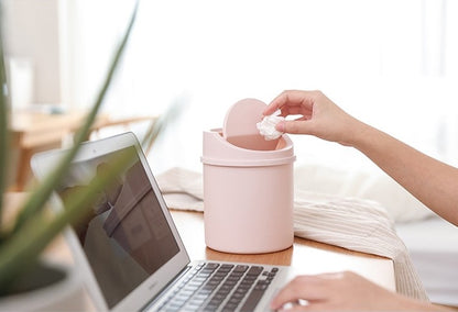 ゴミ箱 ごみ箱 ダストボックス 丸型 ラウンド 蓋つき 商品画像4
