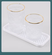 水切りマット ミニタイプ 食器乾燥用マット シリコン製 キッチン用品 コースター コップ置き 調味料置き 断熱 速乾 防水 滑り止め シンク 洗面台 浴室 バスルーム 石鹸置き 衛生的 小さめ ミニ 掃除しやすい お洒落 便利 シンプル