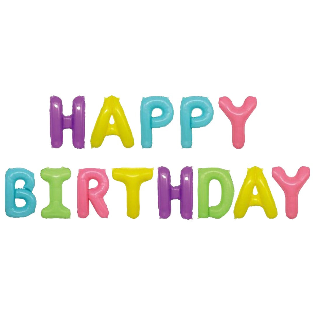 バルーン 誕生日 バースデーバルーン HAPPYBIRTHDAY アルミ風船 誕生会 ミックス バリエーション画像