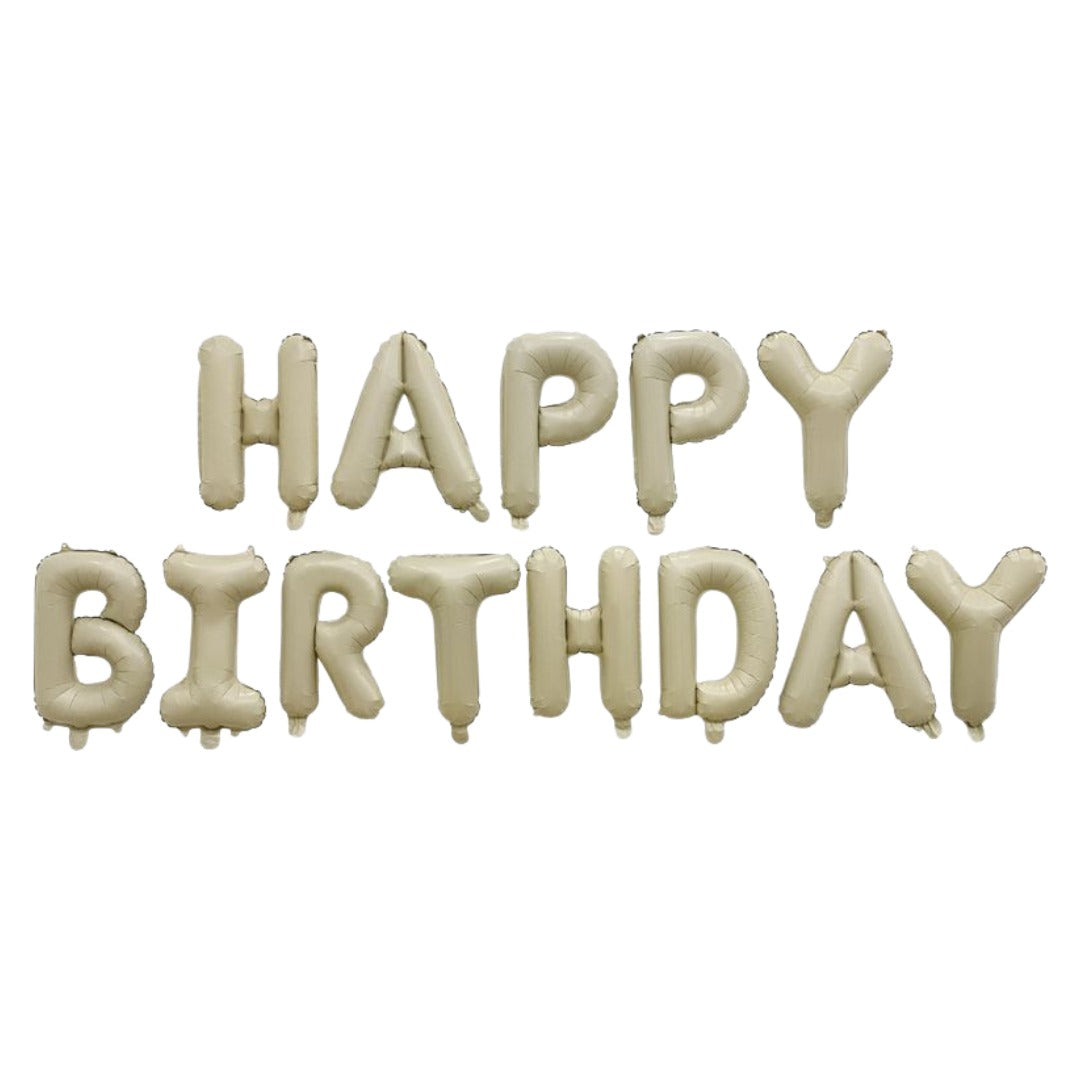 バルーン 誕生日 バースデーバルーン HAPPYBIRTHDAY アルミ風船 誕生会 クリーム バリエーション画像