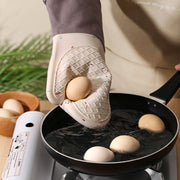 鍋つかみ 単品 片手用 オーブンミトン キッチングローブ チェック柄 格子柄 シリコン 耐熱ミトン 手袋 左右兼用 台所 電子レンジ 鍋料理 アウトドア 日用品雑貨