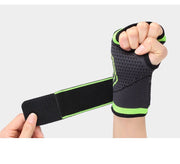 トレーニンググローブ スポーツ用品 フィットネス用品 ブラック グリーン マジック テープ 面ファスナー シンプル 外れにくい