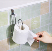 トイレットペーパーホルダー トイレ用品 吊り下げ型 壁掛け トイレタンク 収納扉 浮かせる収納 タオル掛け キッチン 洗面台