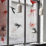ウォールステッカー ハロウィン 手 影 血しぶき 血痕 Halloween 壁 壁紙シール パーティ イベント インテリア 飾りつけ ホラー 怖い こわい ドッキリ