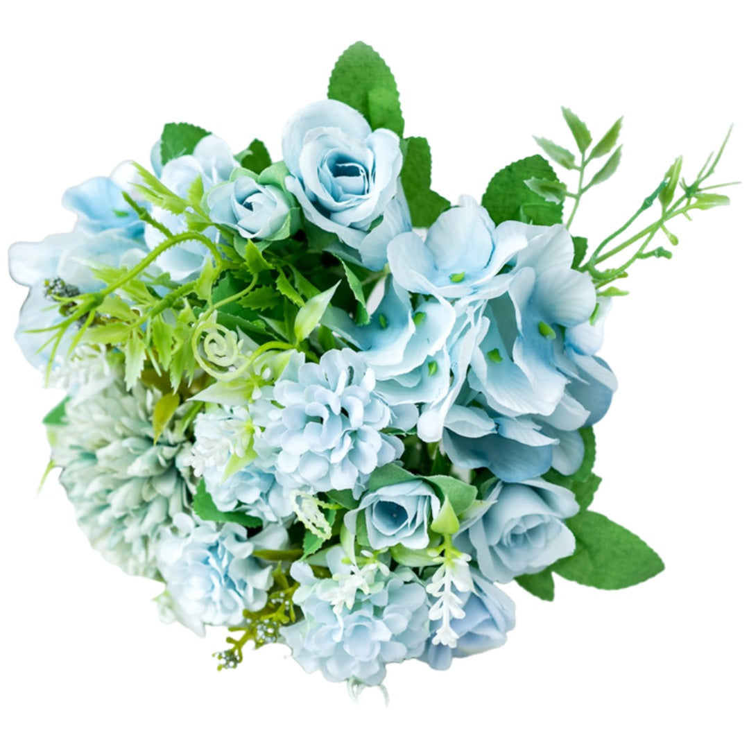 造花 花 フラワー 薔薇 バラ 牡丹 バラ×ブルー バリエーション画像