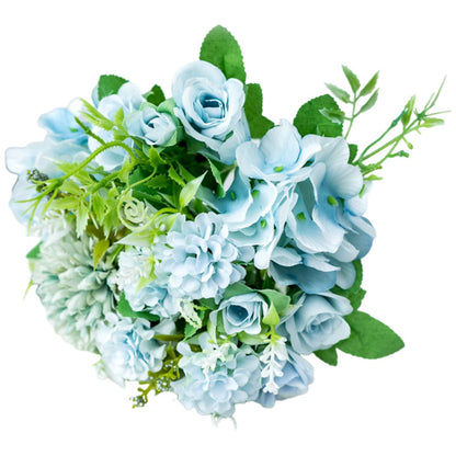 造花 花 フラワー 薔薇 バラ 牡丹 バラ×ブルー バリエーション画像