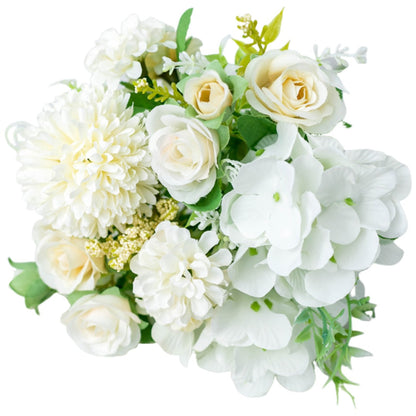 造花 花 フラワー 薔薇 バラ 牡丹 バラ×ホワイト バリエーション画像