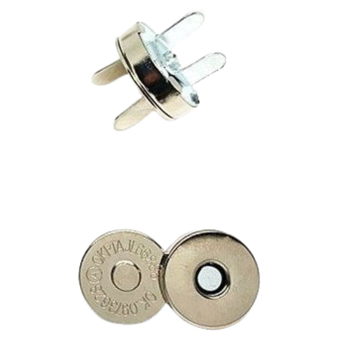 マグネットホック 同色10個セット マグネットボタン 14mm 18mm 丸型 ラウンド型 手芸用品 クラフト金具 バッグ留め具 ハンドメイド