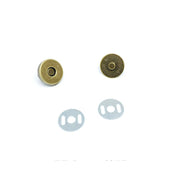 マグネットホック 同色10個セット マグネットボタン 14mm 18mm 丸型 ラウンド型 手芸用品 クラフト金具 バッグ留め具 ハンドメイド