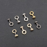 ジッパーバックル 単品 差し込み式 隙間 ファスナー 金具 パーツ 財布 DIY ハンドメイド 修理 取付簡単 工具不要 ストラップ 接続 ハンドバッグ ショルダーバッグ トートバッグ ゴールドカラー シルバーカラー