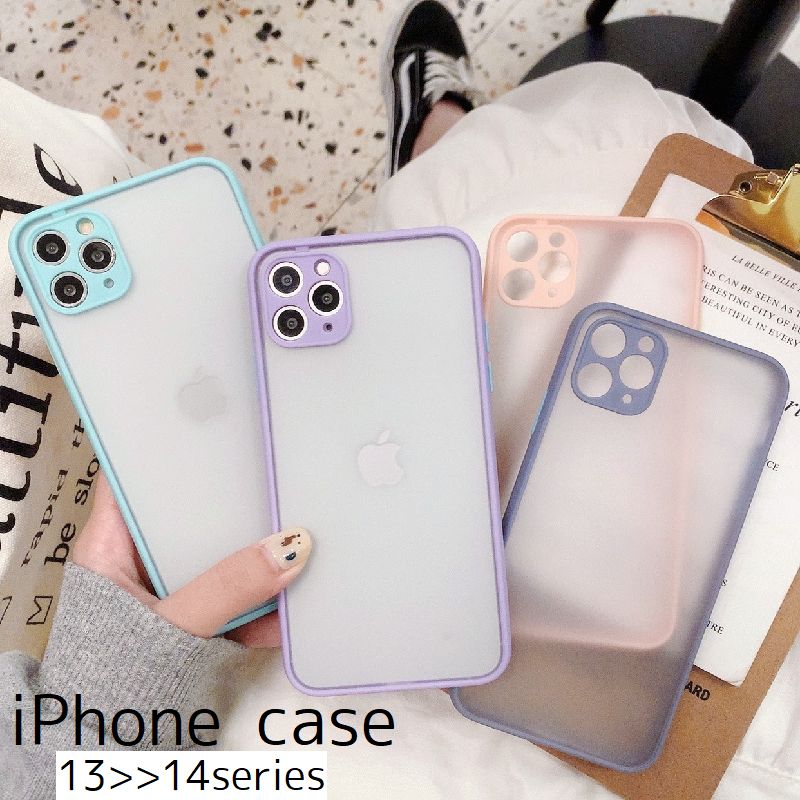 iPhoneケース iPhoneカバー スマホケース 14 13 単色 傷防止 汚れ防止 シンプル かわいい おしゃれ アレンジ