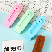 消しゴム 繰り出し スライド式 カッター型 スティック型 文具 文房具 おしゃれ かわいい プレゼント 小学生 中学生 高校生 大学生 大人 コンパクト
