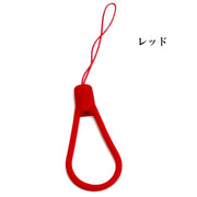 スマホストラップ スマホリング ハンドリング ストラップホルダー キーホルダー ミニ シリコン シンプル かわいい おしゃれ 傷が付かない 落下防止 紛失防止