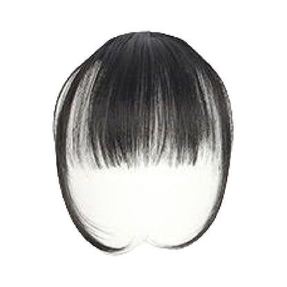 ポイントウィッグ 前髪ウィッグ 部分ウィッグ クリップ パッチン ワンタッチ A×ブラック バリエーション画像