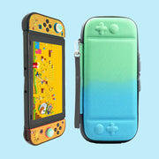 Nintendo Switchケース SwitchLiteケース 両対応 保護カバー ストラップ付き 本体 収納 ファスナー グラデーション ニンテンドースイッチ スイッチライト 全面保護 持ち運び 携帯 かわいい おしゃれ