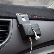 車用収納ポケット 収納ホルダー 小物入れ 粘着テープ 車載 整理 整頓 スマホ 携帯 鍵 タバコ カー用品 便利 シンプル