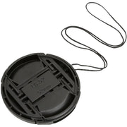 レンズキャップ カメラ用品 レンズカバー ワンタッチタイプ インナー式 37～82mm 簡単装着 ブラック