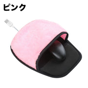 マウスパッド ポカポカ あったか 加熱 USB式 ハンドウォーマー 防寒 ぬくぬく シンプル もこもこ 秋 冬 デスクワーク 在宅ワーク パソコングッズ