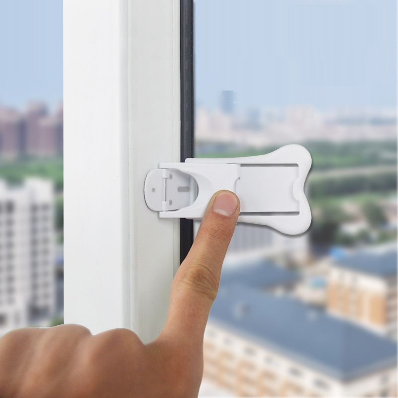 窓ストッパー 4個セット スライドドアストッパー 引き戸ロック 貼り付け 窓ロック 商品画像2