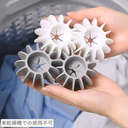 ランドリーボール 4個セット ドライヤーボール 洗濯ボール ウォッシュボール 洗濯用品 洗濯グッズ 絡み防止 ランドリーグッズ 汚れ落とし 入れるだけ 絡みにくい シンプル 便利グッズ 小さめ コンパクト 灰 白