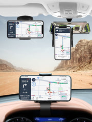 スマホホルダー スマホスタンド 携帯ホルダー 車載 車用 ダッシュボード取付簡単 クリップ 折りたたみ 360度回転 角度調整可能