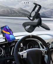 スマホホルダー スマホスタンド 携帯ホルダー 車載 車用 ダッシュボード取付簡単 クリップ 折りたたみ 360度回転 角度調整可能