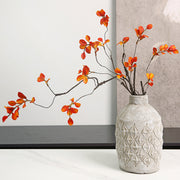 フェイクツリー 3本セット 人工観葉植物 フェイクグリーン 装飾 造花 インテリア雑貨 飾り 紅葉 枝 リーフ 葉 秋 冬 おしゃれ ナチュラル かわいい シンプル 玄関 リビング 和室 寝室 茶 赤 橙