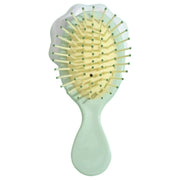 ヘアブラシ クッションブラシ ヘアケア用品 ヘアセット用品 コンパクト 小型 小さめ 持ち運び可能 無地 ピンク ブルー グリーン シンプル カジュアル 可愛い キュート ポップ おしゃれ