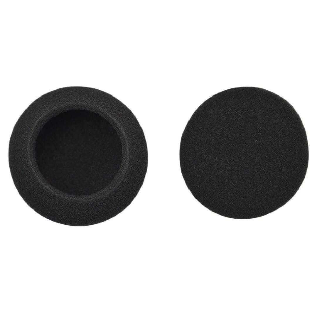 ヘッドホン交換用イヤーパッド 2枚セット 1ペア カバースポンジ 取替え スペア 直径5cm ヘッドフォン 左右 両耳 ブラック