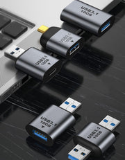 変換アダプター USB3.1 USB-A オス to USB-C Type-C メス OTG 充電 高速データ転送 10Gbps