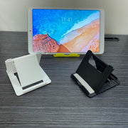 スマホスタンド タブレットスタンド 折り畳み式 卓上 コンパクト 角度調整可能 スマートフォンスタンド 滑り止め 軽量 持ち運び 携帯 無地 単色 シンプル スマホ立て デスク カラフル