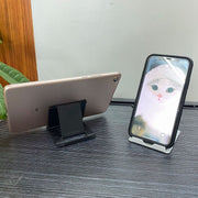 スマホスタンド タブレットスタンド 折り畳み式 卓上 コンパクト 角度調整可能 スマートフォンスタンド 滑り止め 軽量 持ち運び 携帯 無地 単色 シンプル スマホ立て デスク カラフル