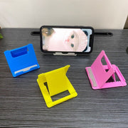 スマホスタンド タブレットスタンド 折り畳み式 卓上 コンパクト 角度調整可能 スマートフォンスタンド 滑り止め 軽量 持ち運び 携帯 無地 単色 シンプル スマホ立て デスク カラフル