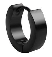 ピアス フープピアス メンズ レディース ユニセックス アクセサリー フープ 輪 リング 片耳 単品 シンプル ホワイト ブラック シルバーカラー ゴールドカラー