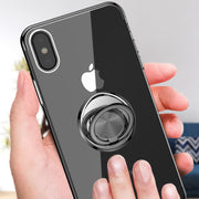 iPhoneケース スマホカバー アイフォン 落下防止 リング付き クリア 透明 薄型 軽量 背面保護 傷防止 スタンド機能 おしゃれ シンプル iPhone6 7 8 11 12 X XS XR XsMax 6s 6plus 6splus 7plus 8plus 11Pro 11ProMax 12mini 12Pro 12ProMax