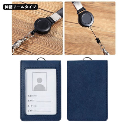 IDカードケース IDカードホルダー 二つ折り 縦型 パスケース レディース 商品画像4
