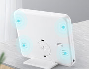 置き時計 多機能 電子時計 温湿度計 電子温度計 電子湿度計 卓上 スタンド リビング 寝室 玄関 薄型 便利 コンパクト 温度計 湿度計 置時計 お洒落 シンプル