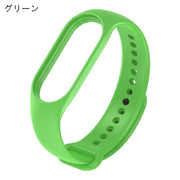 Xiaomi Mi band スマートウォッチバンド 交換用 ベルト シャオミ 3 4 5 6 7 ソフト 無地 シンプル メンズ レディース カラバリ豊富