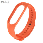 Xiaomi Mi band スマートウォッチバンド 交換用 ベルト シャオミ 3 4 5 6 7 ソフト 無地 シンプル メンズ レディース カラバリ豊富