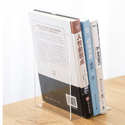 ブックスタンド ブックエンド 本立て L型 卓上 本収納 事務用品 文房具 文具 クリアカラー マットカラー 透明 スタイリッシュ シンプル おしゃれ かわいい シック 省スペース 整理整頓 白 黒 赤